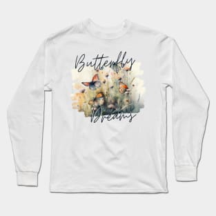 Striking Butterfly Dreams Long Sleeve T-Shirt